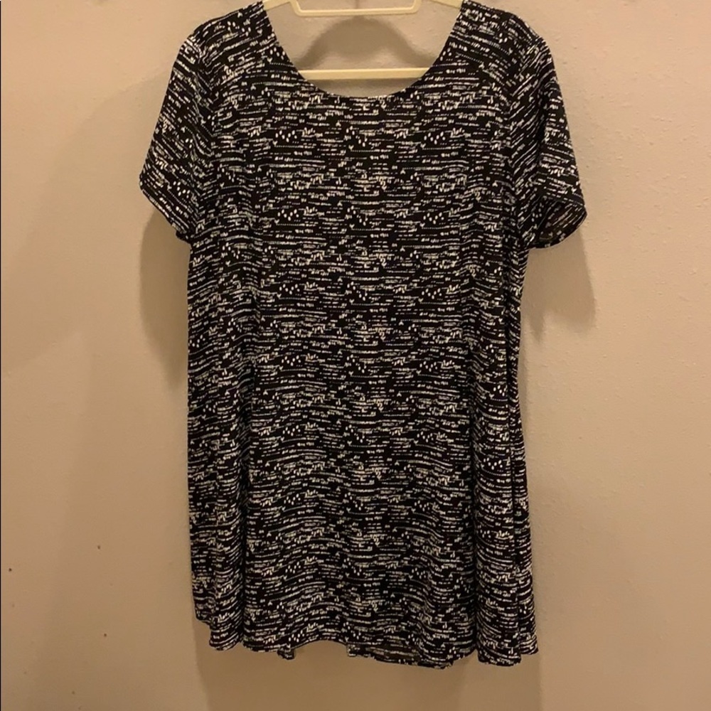Black and White babydoll dress